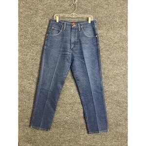 Wrangler Mens Rigid Cowboy Cut Relaxed Fit Jeans Sz 34 Blue Medium Wash Western